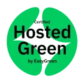 hosted green badge